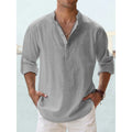 Men’s Long Sleeve Henley Shirt