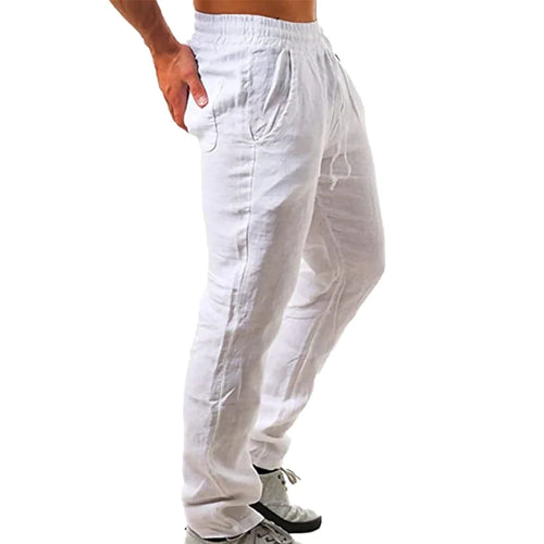 Men’s Casual Linen Drawstring Pants
