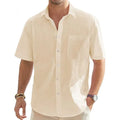 Men’s Short Sleeve Linen Shirt