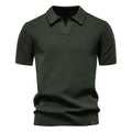 Modern Textured Short Sleeve Polo