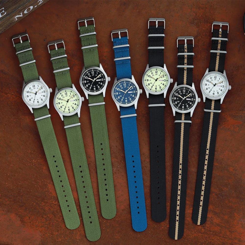 Day-Date Military Nylon Strap Watch