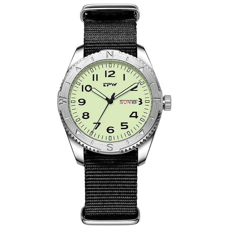 Men’s Compass Bezel Field Watch