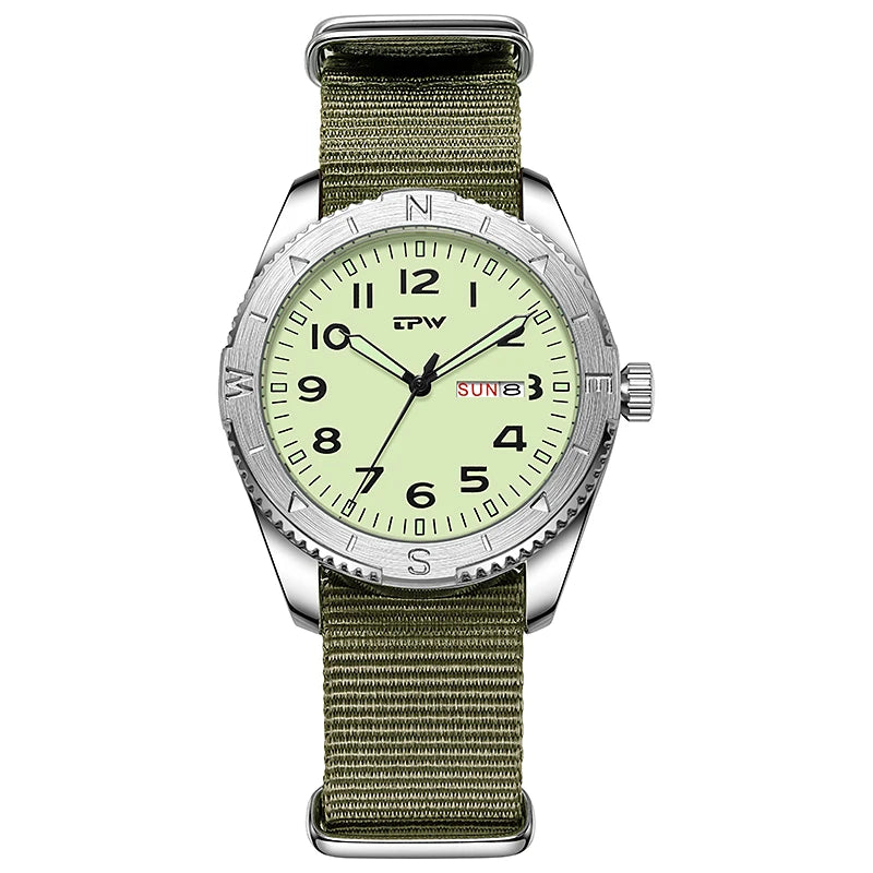 Men’s Compass Bezel Field Watch