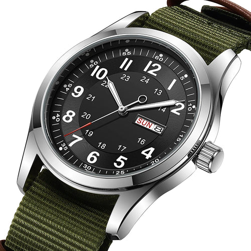 Day-Date Nylon Strap Watch