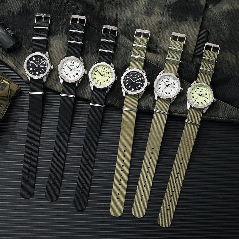 Men’s Compass Bezel Field Watch