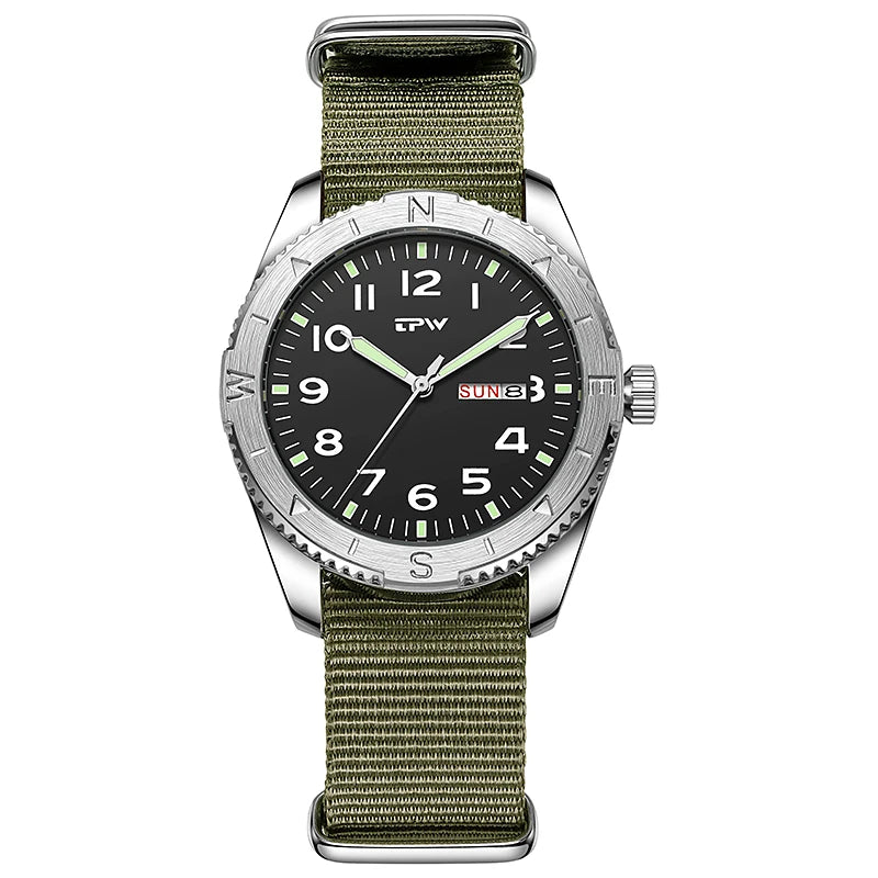 Men’s Compass Bezel Field Watch