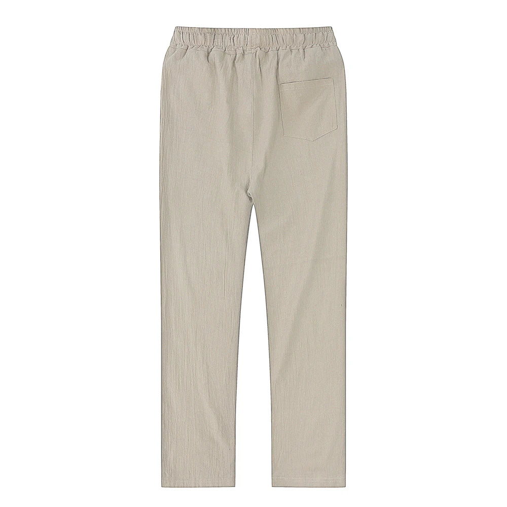 Men’s Casual Linen Drawstring Pants
