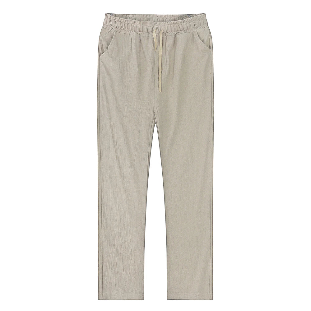 Men’s Casual Linen Drawstring Pants