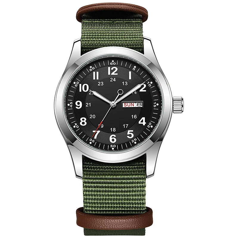Day-Date Nylon Strap Watch