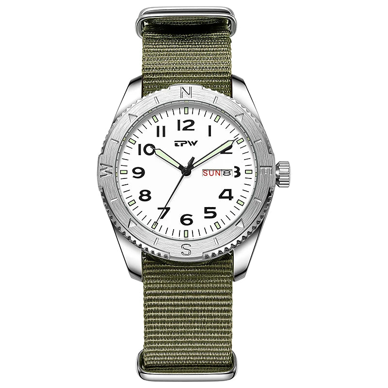 Men’s Compass Bezel Field Watch