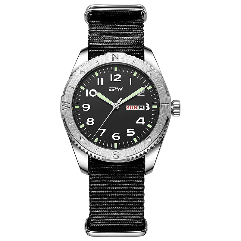 Men’s Compass Bezel Field Watch